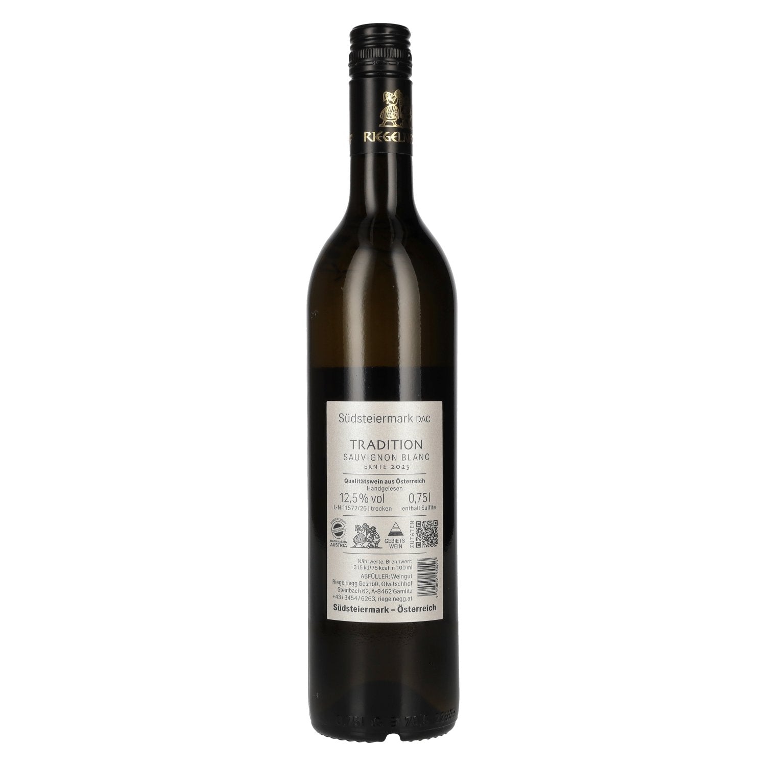 Riegelnegg Sauvignon Blanc Tradition Südsteiermark DAC 2025 12,5% Vol. 0,75l