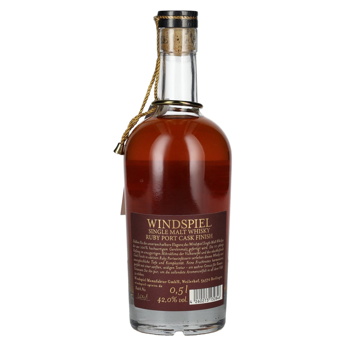 Windspiel 10 ans d'âge, finition en fût de Old Port, whisky single malt, 42 % vol., 0,5 l