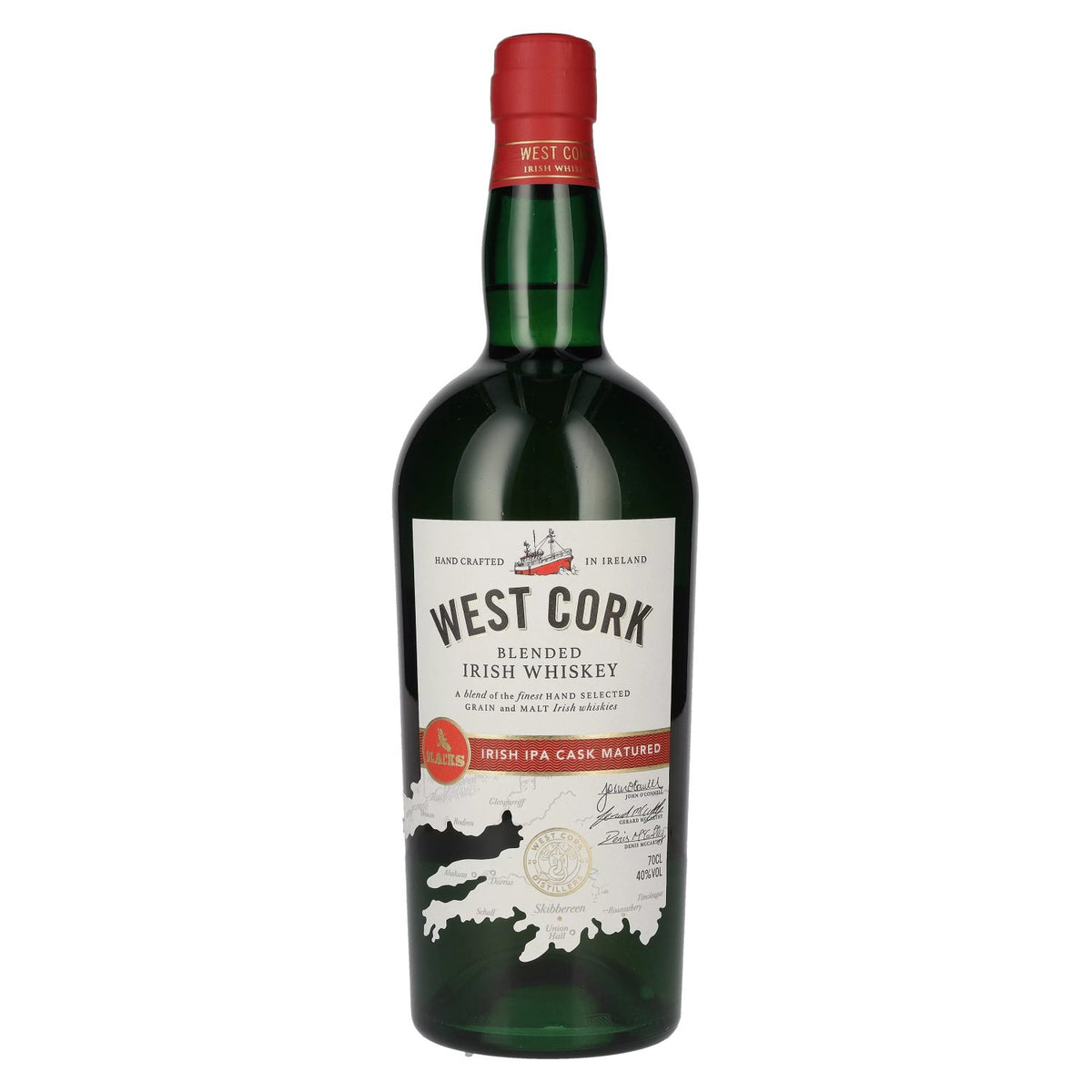 West Cork Irish Whiskey IRISH IPA CASK FINISH 40 % vol. 0,7 l