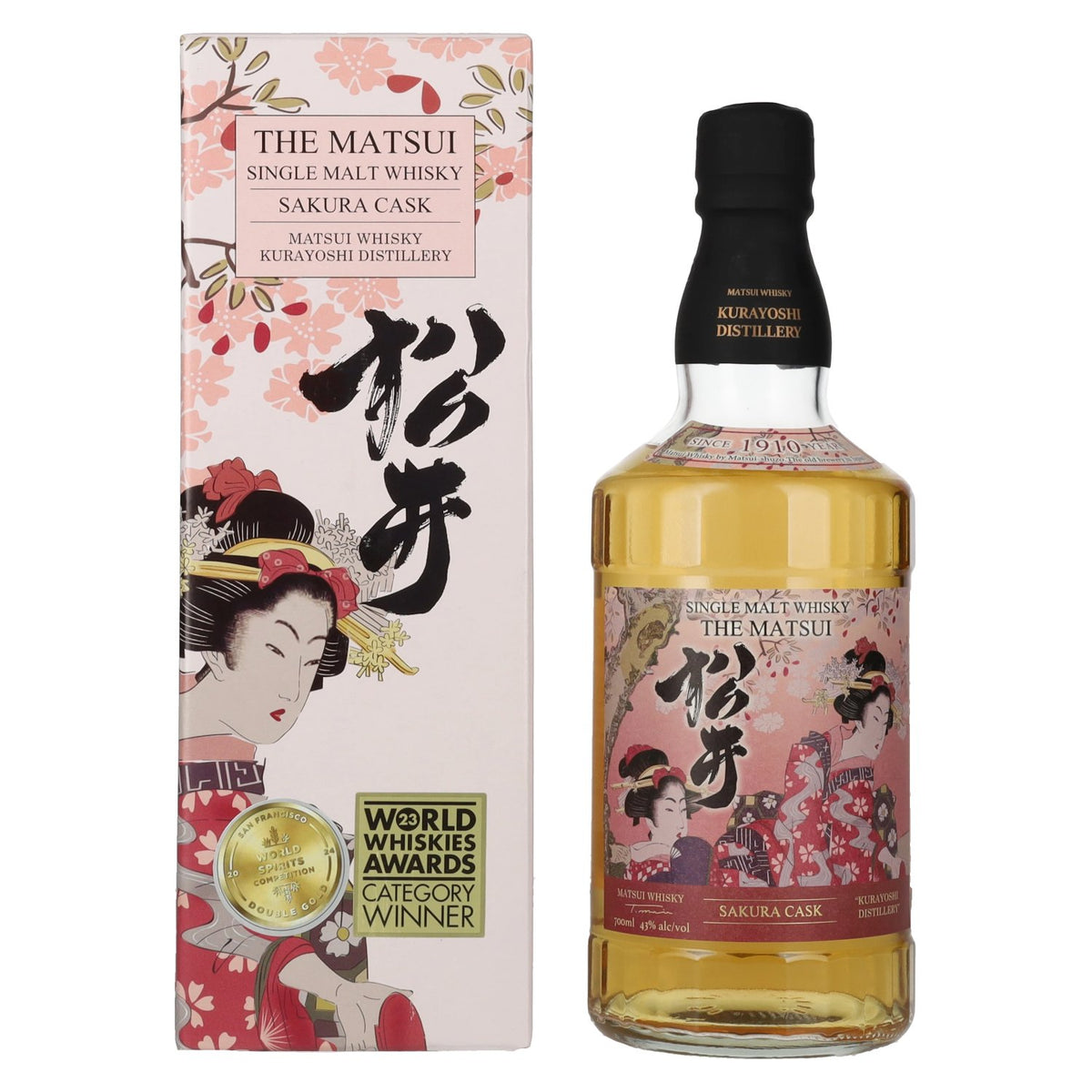 Matsui Whisky THE MATSUI Single Malt Japanese Whisky SAKURA CASK 43% vol. 0.7l in a gift box