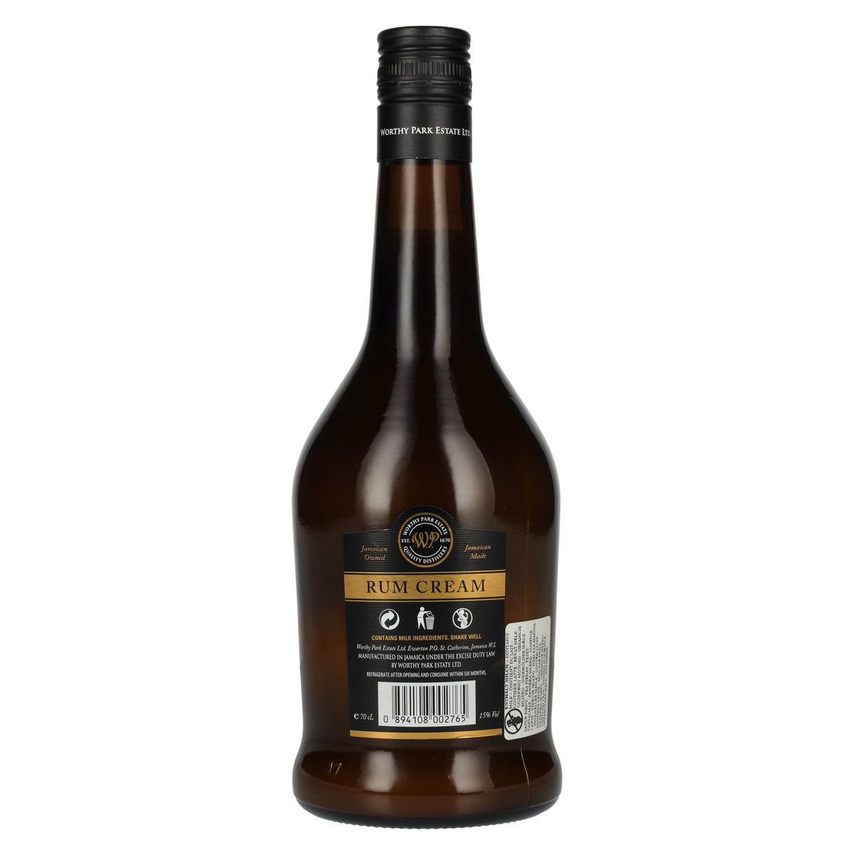 Rum-Bar Worthy Park Rum Cream 15% ABV 0.7 l