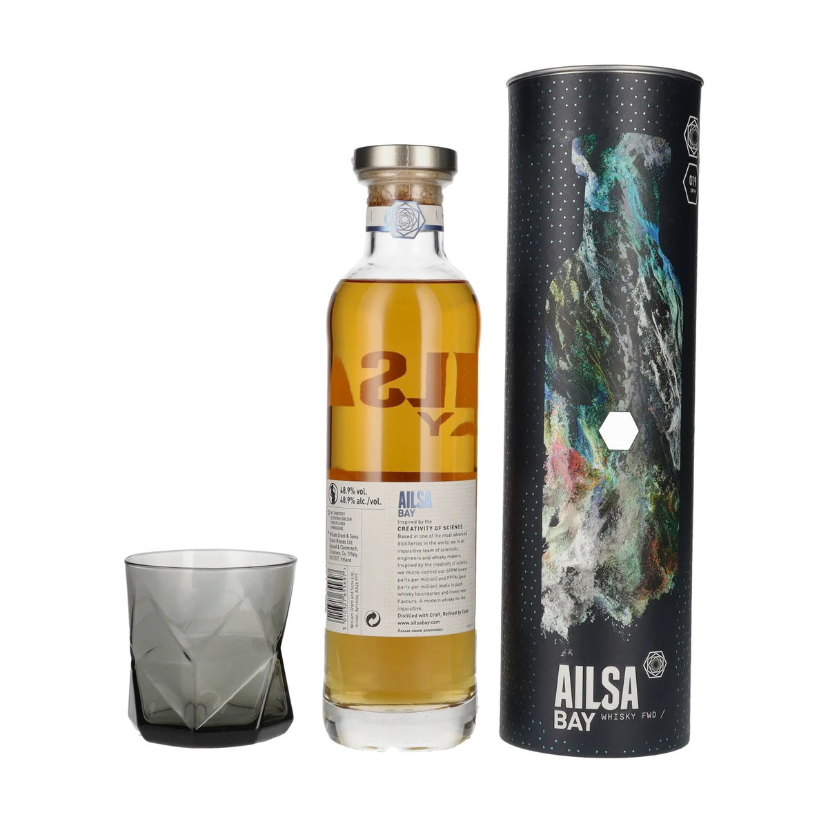 Ailsa Bay SWEET SMOKE Single Malt Scotch Whisky Release 1.2 48,9% vol. 0,7l en coffret cadeau avec verre