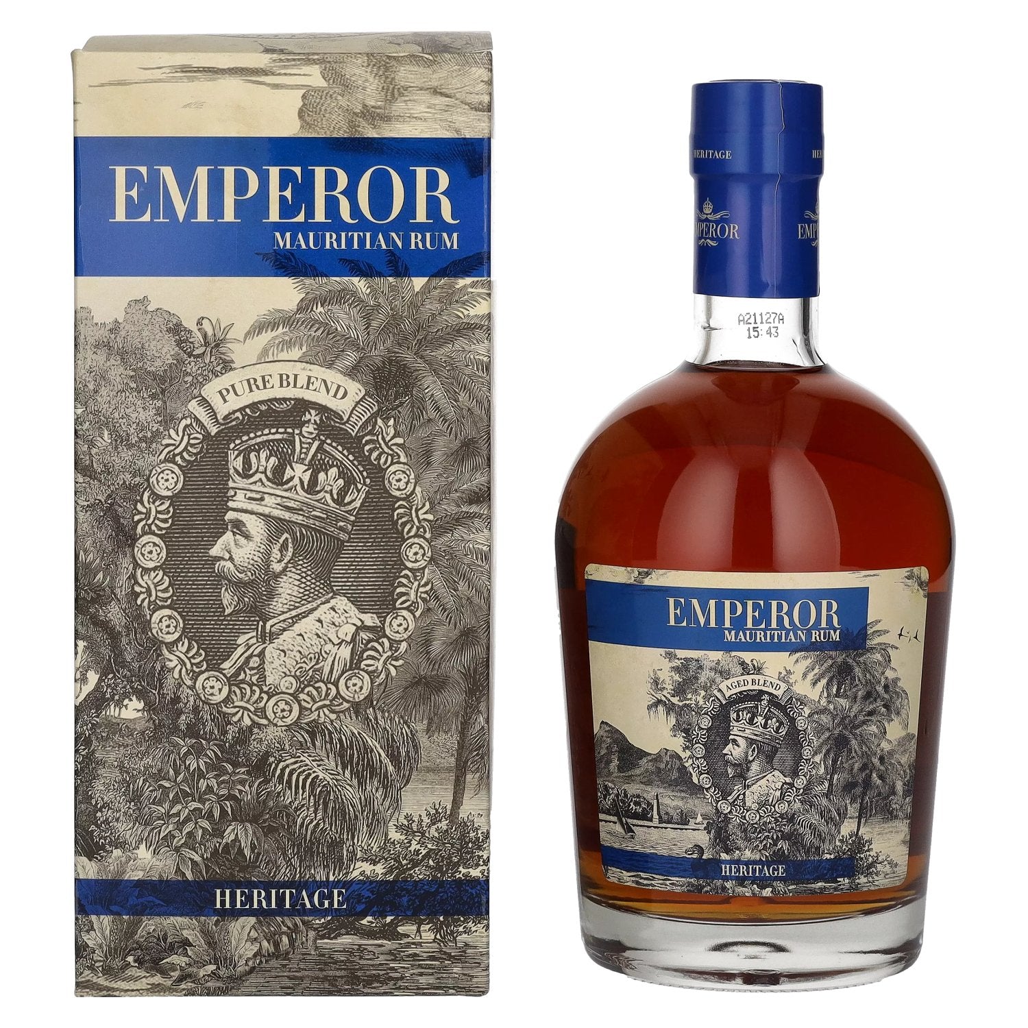 Emperor Rum Mauritian Rum Heritage 40% Vol. 0,7l en boîte cadeau