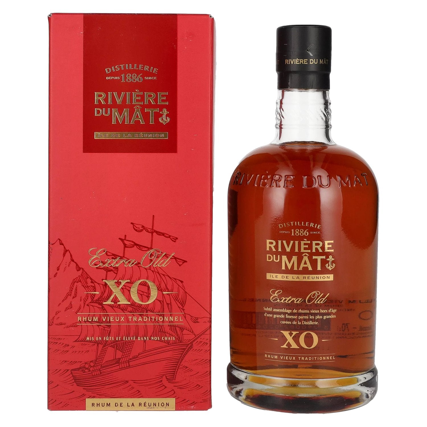 Rivière Du Mat Rhum Vieux Traditionnel XO 42% Vol. 0,7l in gift box