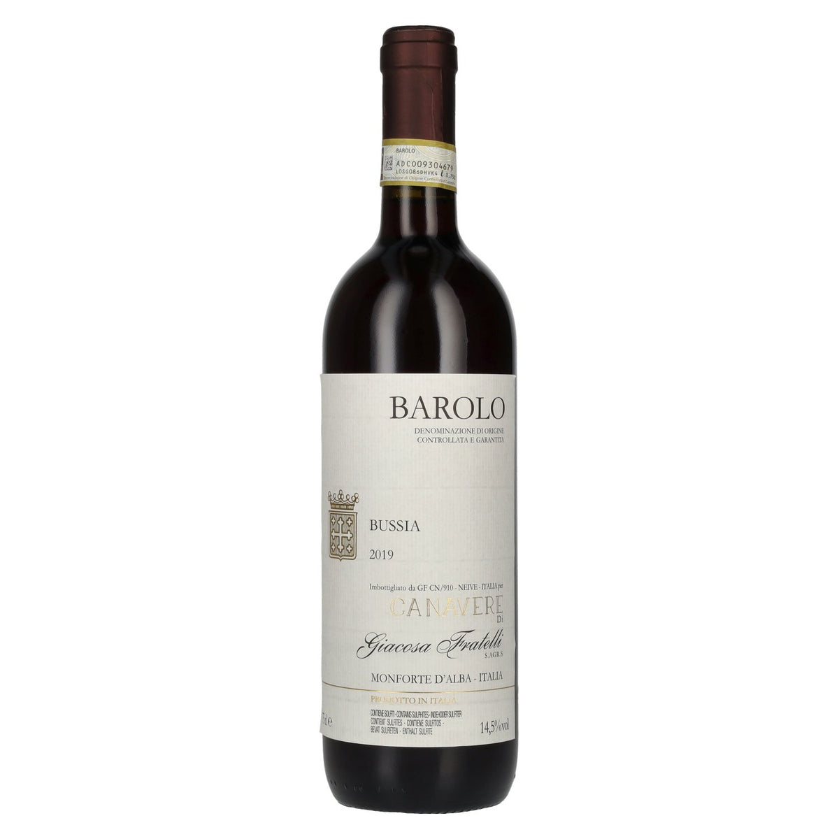 Canavere di Giacosa Fratelli Barolo Bussia DOCG 2019 14,5 % vol. 0,75 l