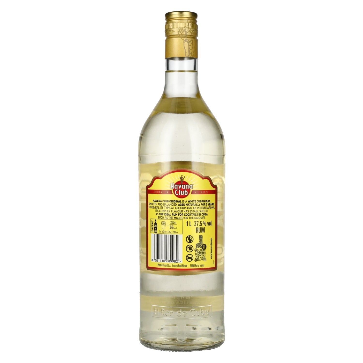 Havana Club Añejo 3 Años Rum 37,5% Vol. 1l