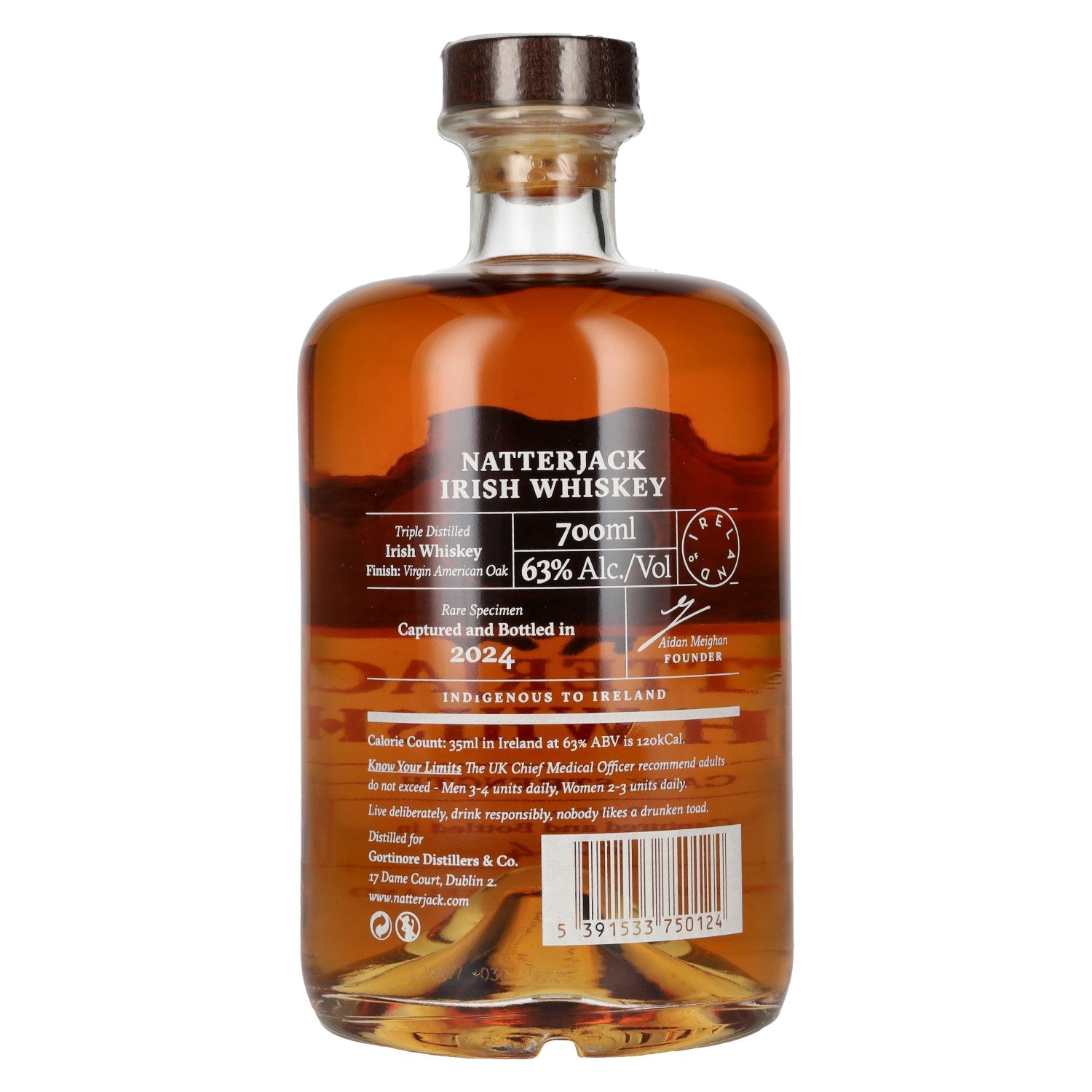 Natterjack Irish Whiskey Cask Strength 2024 63% Vol. 0,7l