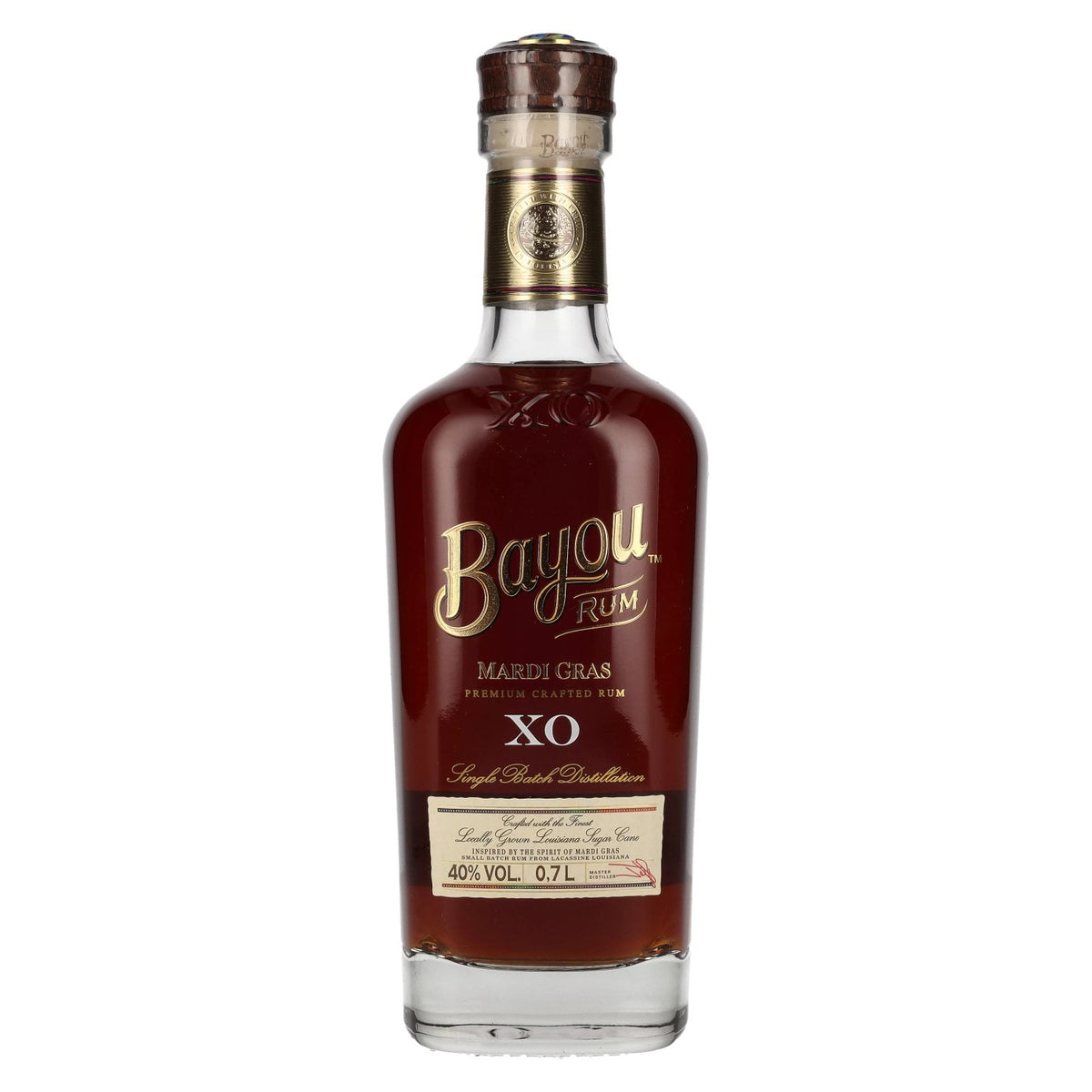 Bayou XO MARDI GRAS Premium Crafted Rum 40% vol. 0,7 l