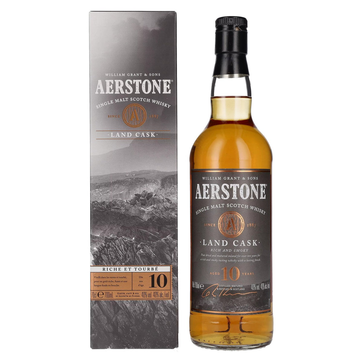 Aerstone 10 Years Old LAND CASK Single Malt 40% Vol. 0,7l in gift box