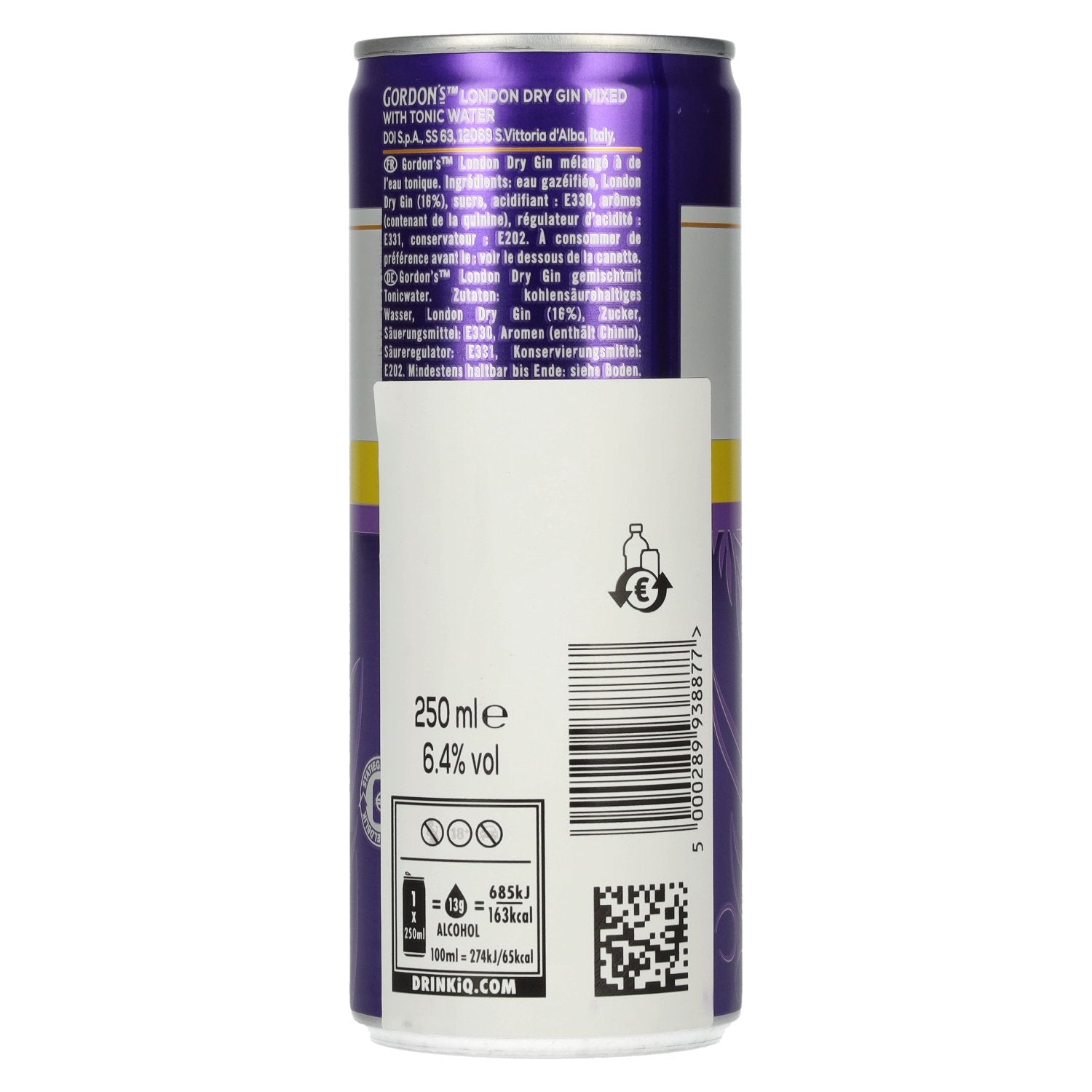 Gordon's London Dry Gin & Tonic 6,4% Vol. 12x0,25l Dosen Pfand