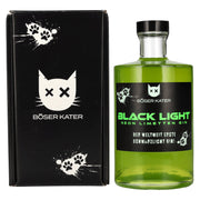 Böser Kater Gin à la citronnelle néon sous lumière noire, 40 % vol., 0,5 l, dans un coffret cadeau