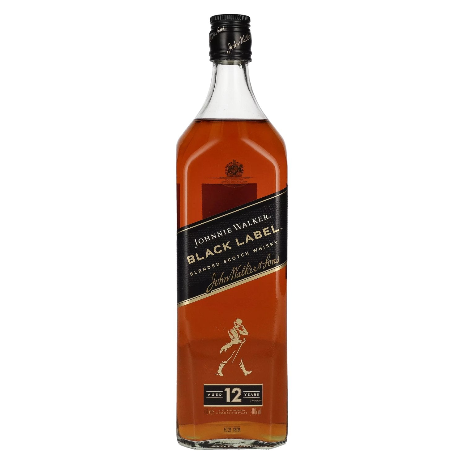 Johnnie Walker BLACK LABEL 12 Years Old Blended Scotch Whisky 40% Vol. 1l