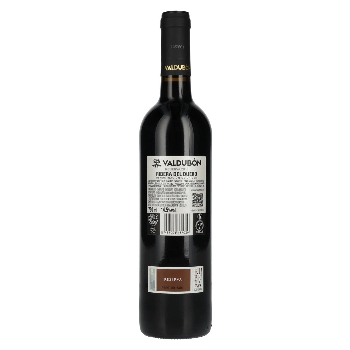 Valdubón Reserva Ribera del Duero 2019 14,5% vol. 0,75 l