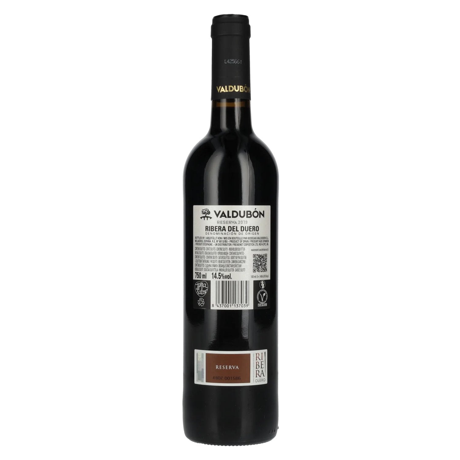 Valdubón Reserva Ribera Del Duero 2019 14,5% Vol. 0,75l