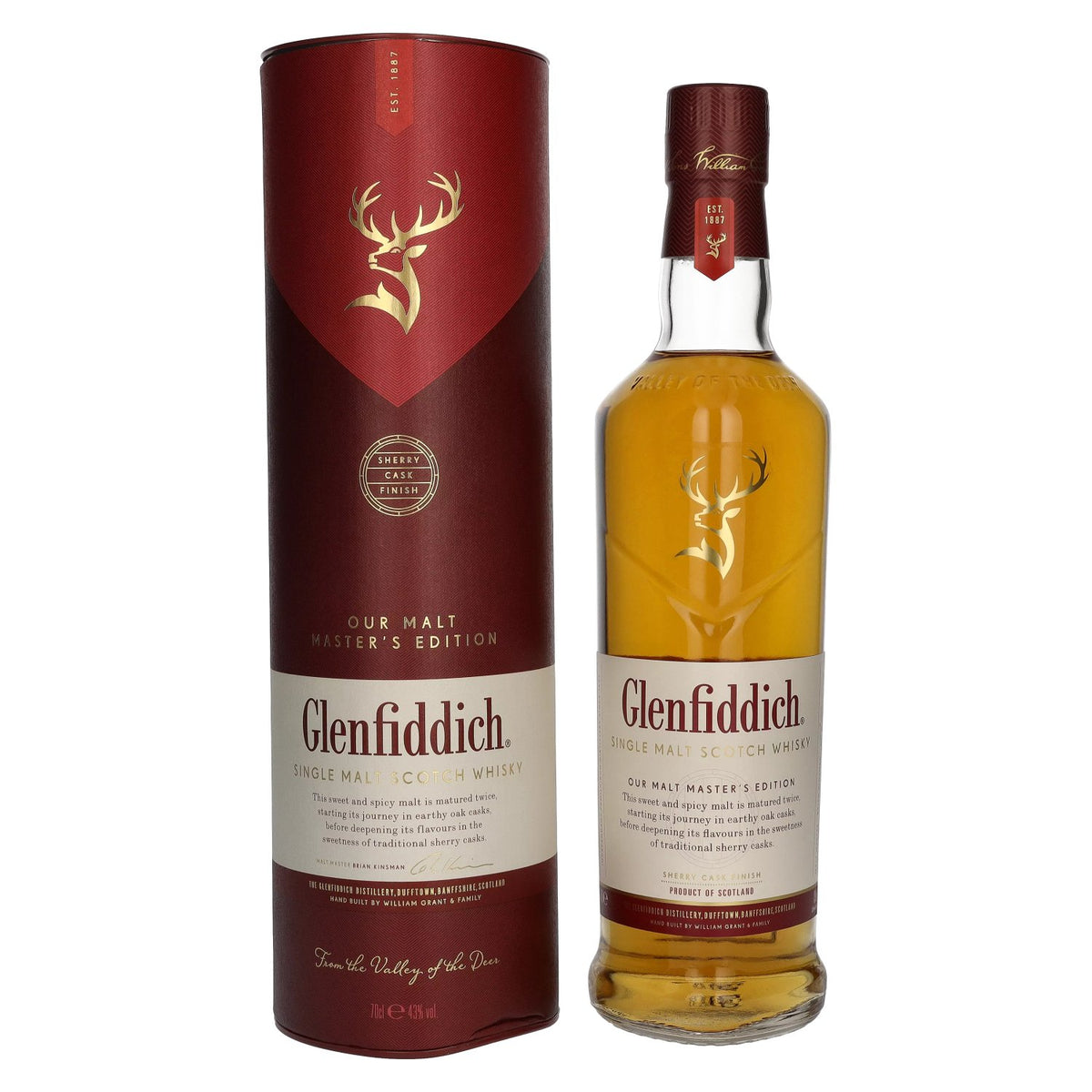 Glenfiddich Master's Edition Single Malt Scotch Whisky 43% ABV 0.7l in a gift box