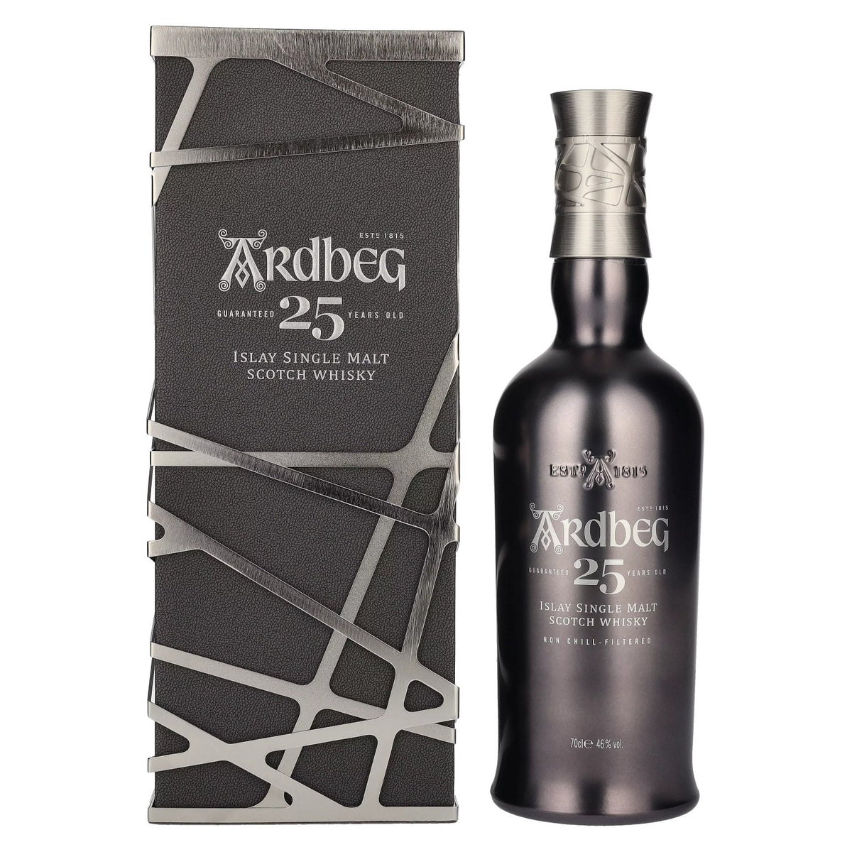 Ardbeg 25 ans d'âge, single malt d'Islay, 46 % vol., 0,7 l, dans un coffret cadeau