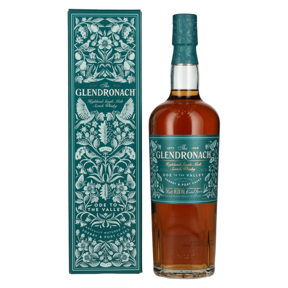 The GlenDronach ODE TO THE VALLEY Highland Single Malt 46,2% Vol. 0,7l in Geschenkbox