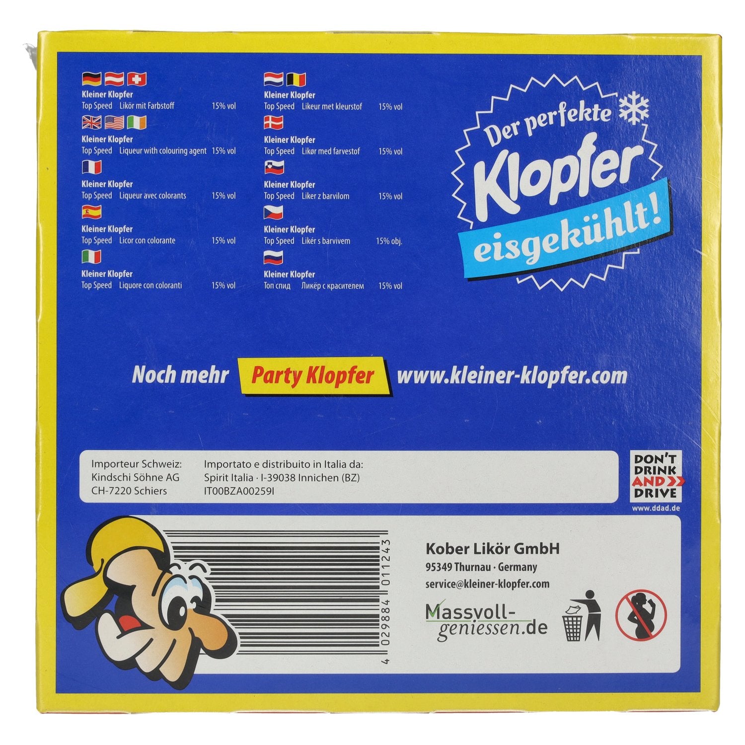 Kleiner Klopfer Top Speed 15% vol. 25x0,02l
