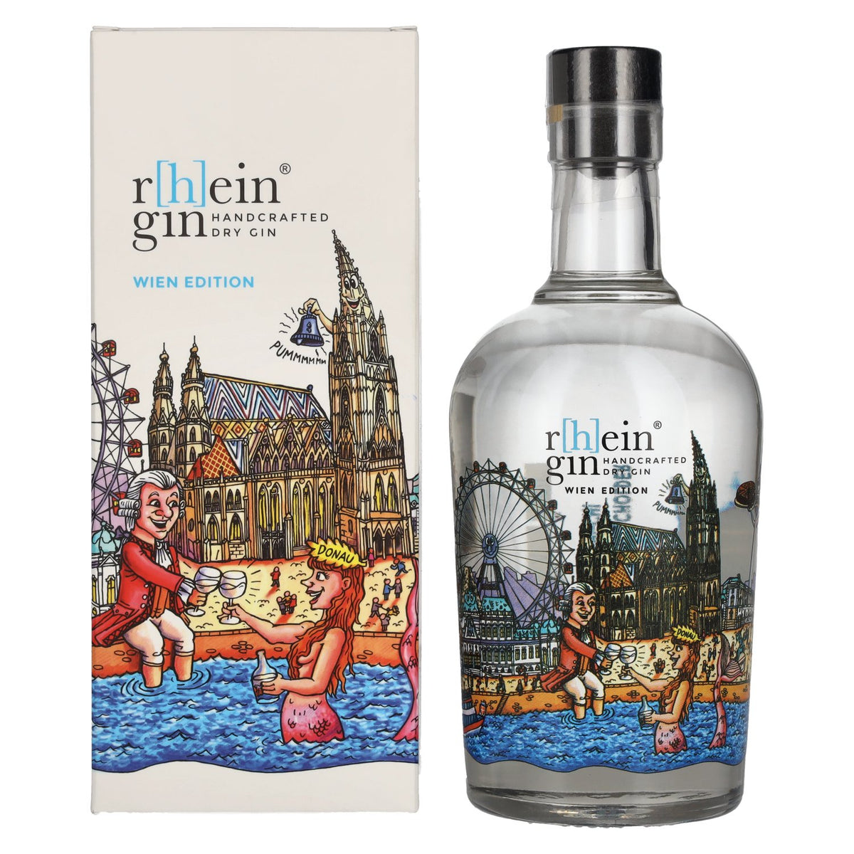 r[h]eingin Handcrafted Dry Gin Wien Gin 46% ABV 0.5l in a gift box