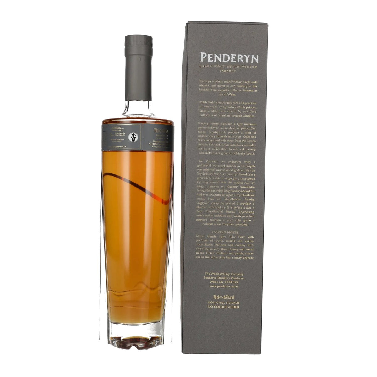 Penderyn FARADAY Travel Retail Exclusive 46% vol. 0,7 l in geschenkverpakking