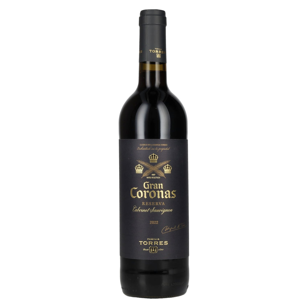 Torres Gran Coronas Cabernet Sauvignon Reserva 2022 14% ABV 0.75 l