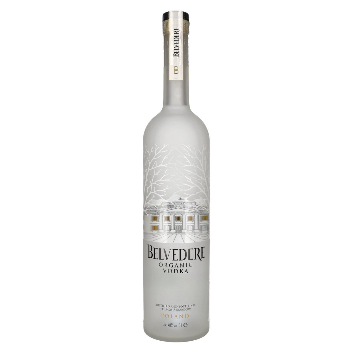 Belvedere Organic Vodka 40% vol. 3 l + LED-lichtsticker