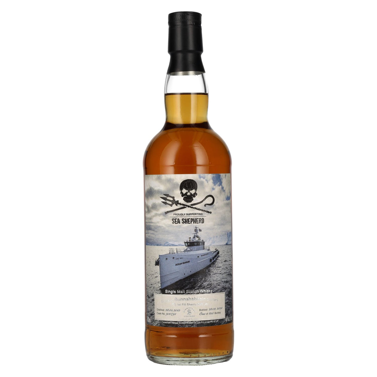 Signatory Vintage Bunnahabhain 11 ans d'âge, single malt Sea Shepherd 2012, 46 % vol., 0,7 l