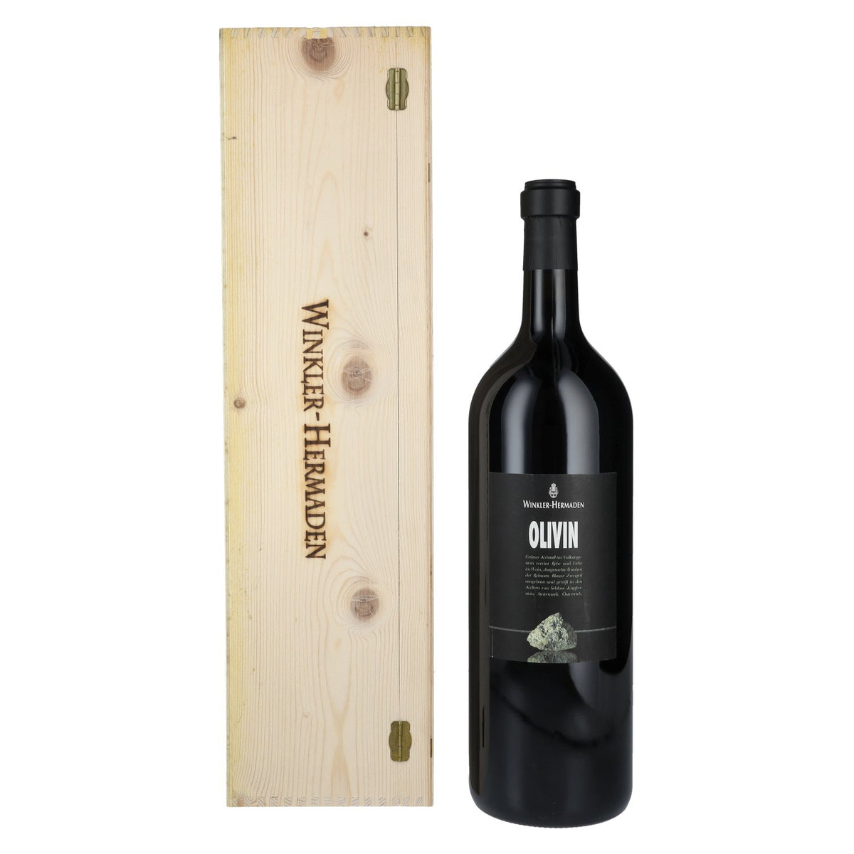 Winkler-Hermaden Olivin 2021 14% vol. 3 litres in a wooden crate