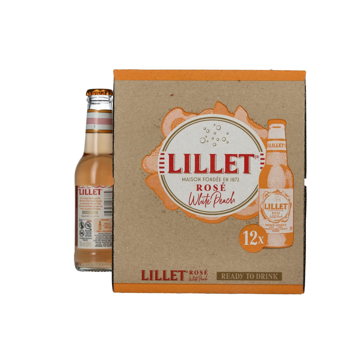 Lillet Rosé White Peach 5% Vol. 12x0,2l