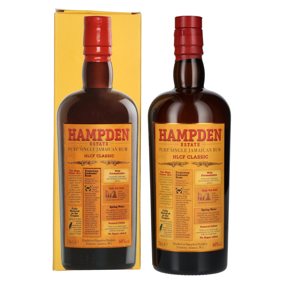 Hampden HLCF CLASSIC Estate Pure Single Jamaican Rum 60% vol. 0,7 l in geschenkverpakking