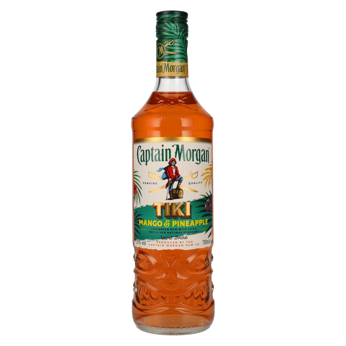 Captain Morgan Tiki Mango &amp; Pineapple Flavour Spirit Drink 25% vol. 0,7 l