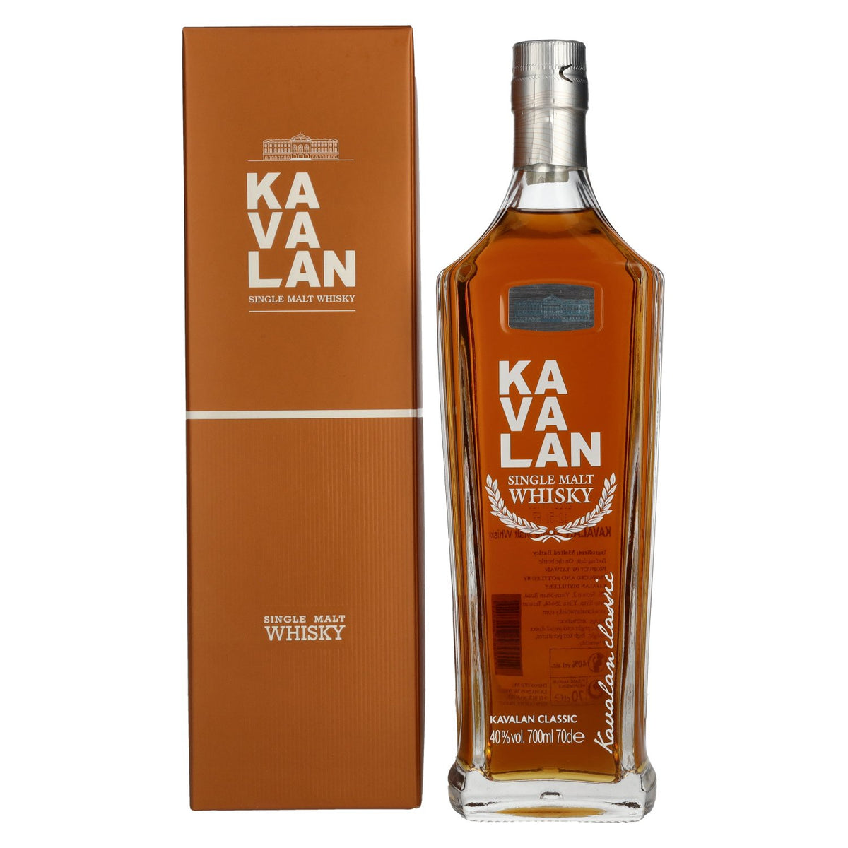 Kavalan Classic Single Malt Whisky 40% ABV, 0.7l, in a gift box