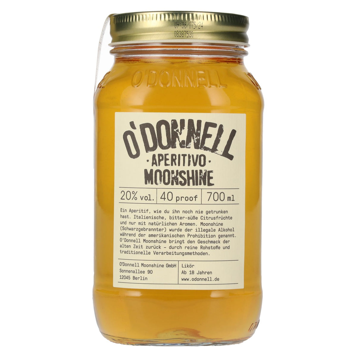 O'Donnell Moonshine APERITIVO likeur 20% vol. 0,7 l