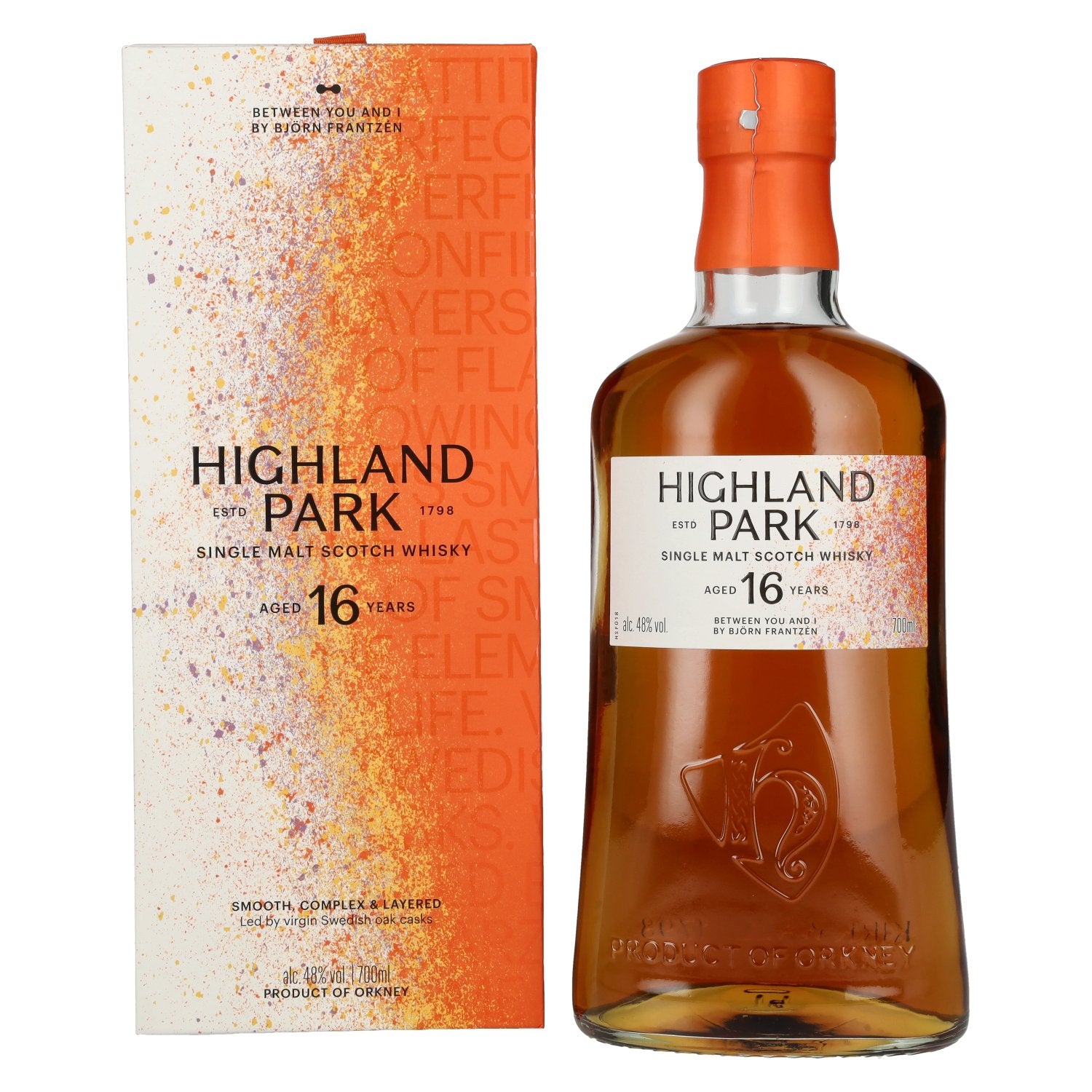 Highland Park 16 Years Old BETWEEN YOU AND I by Björn Frantzen Single Malt Scotch Whisky 48% Vol. 0,7l in geschenkverpakking