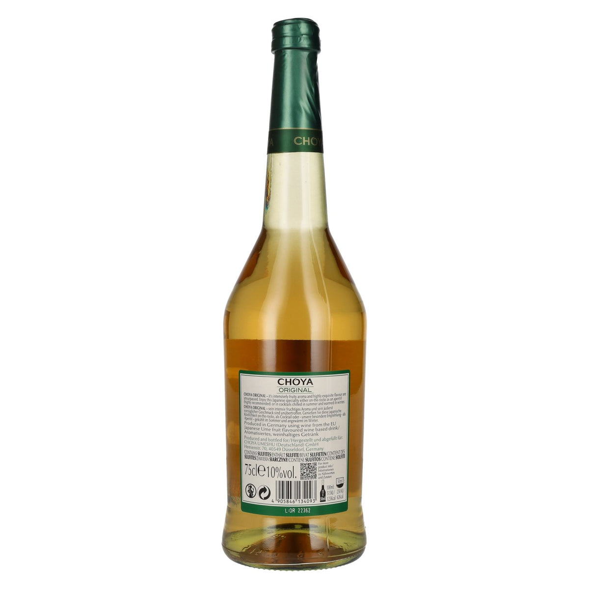 Choya Original Japanese Ume Fruit 10% vol. 0.75 l
