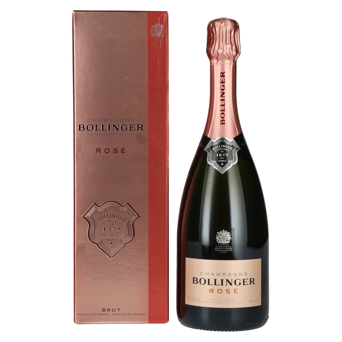 Champagne Bollinger ROSÉ Brut 12.5% vol. 0.75l in a gift box