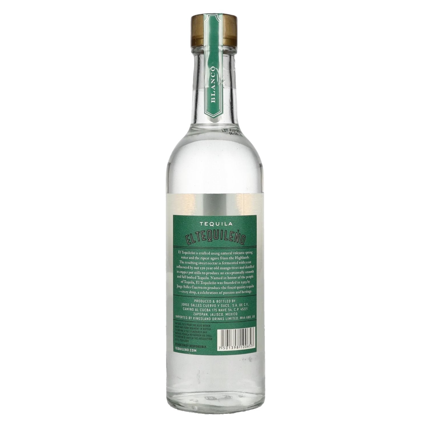 El Tequileño Blanco Tequila 38% Vol. 0,5l