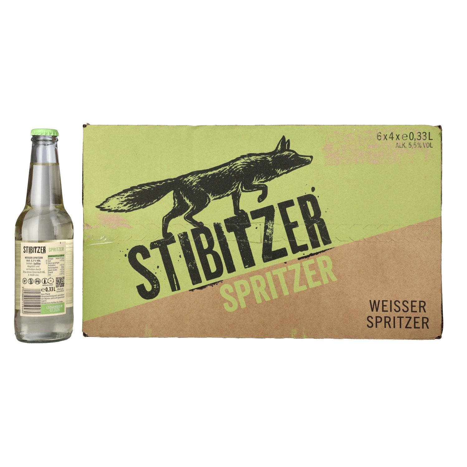 Stibitzer Weisser Spritzer 5,5% Vol. 6x4x0,33l
