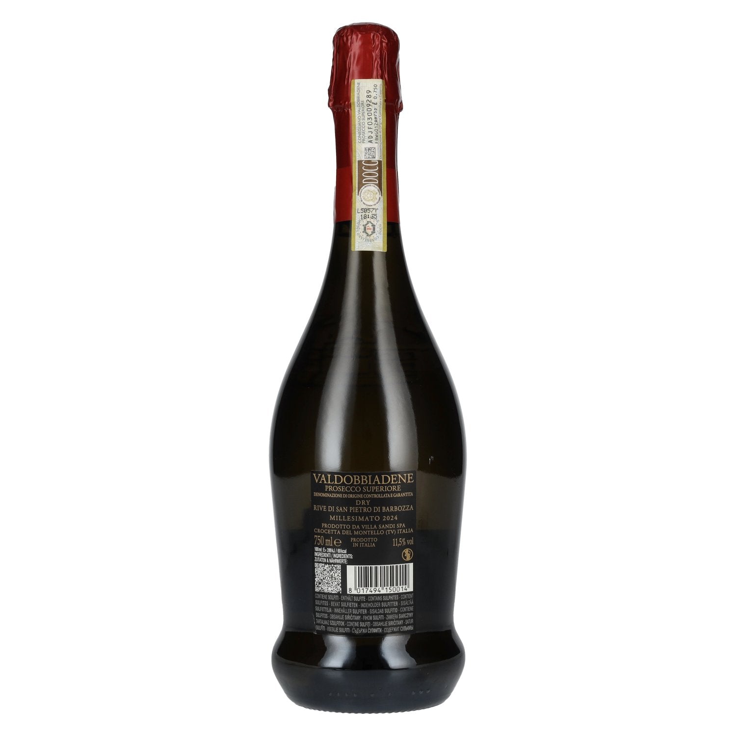 Villa Sandi Rive di San Pietro Valdobbiadene Prosecco Superiore Millesimato DOCG 2024 11,5% vol. 0,75l