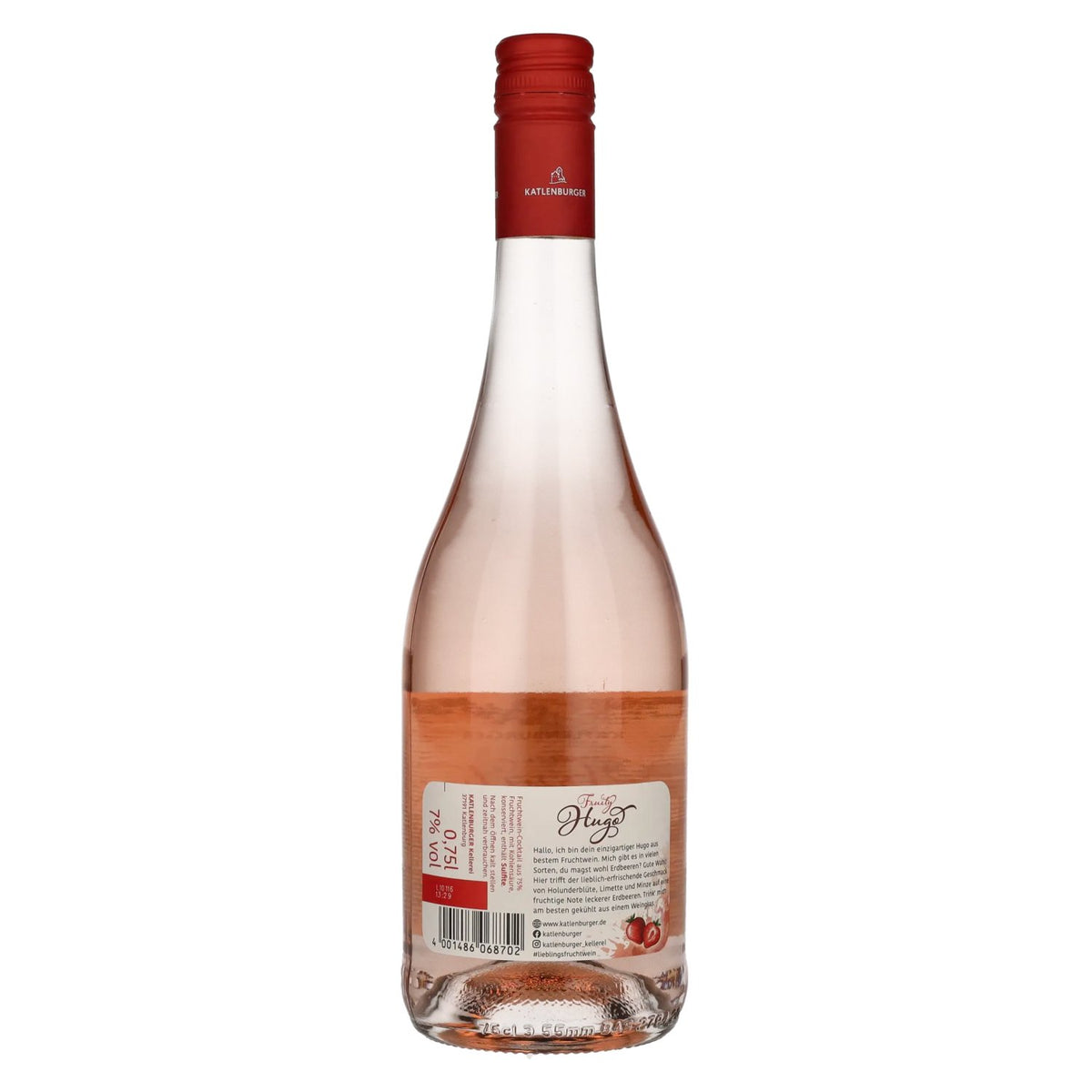 Katlenburger Fruity Hugo Strawberry 7% ABV 0.75 l