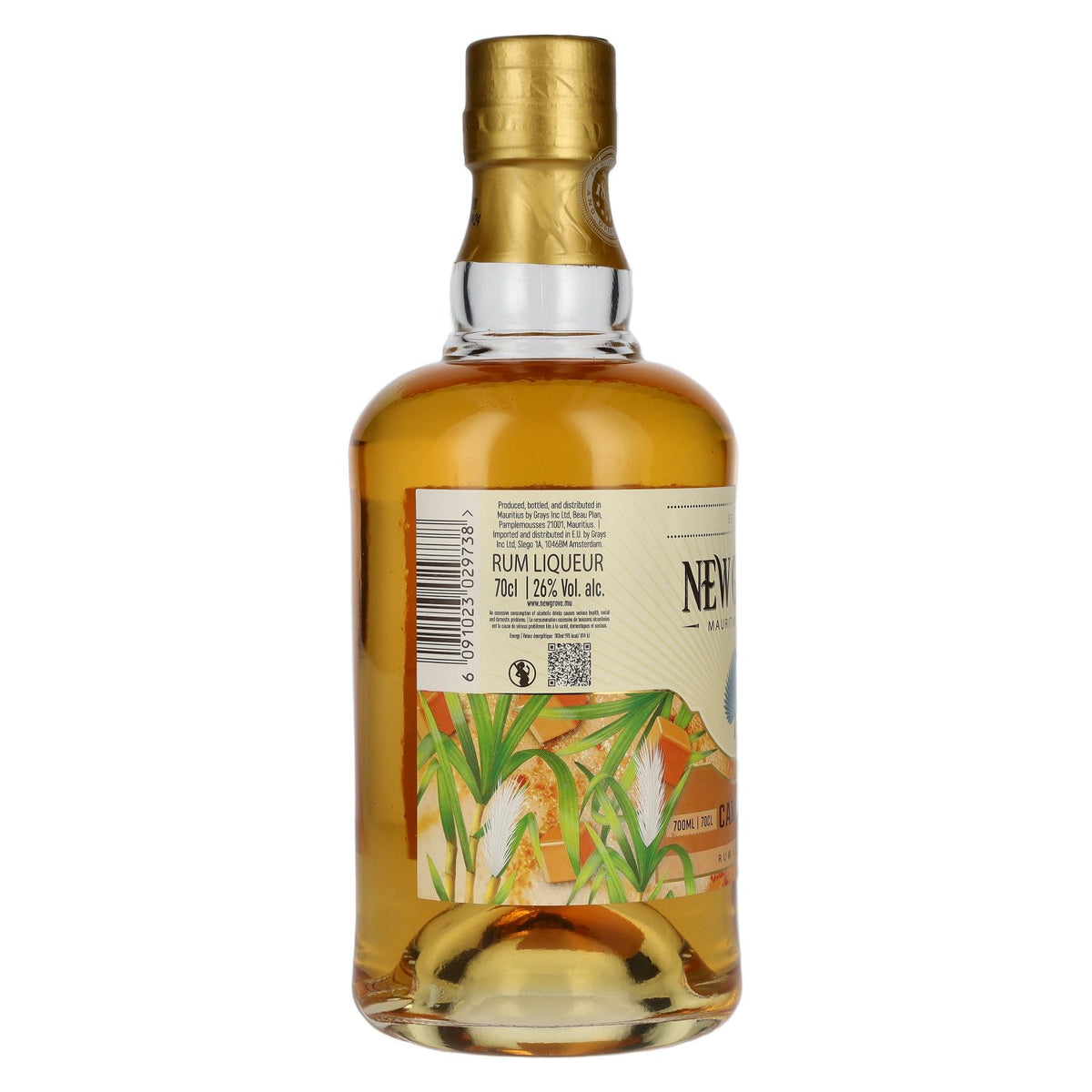 Liqueur de caramel New Grove de l'île Maurice, 26 % vol., 0,7 l