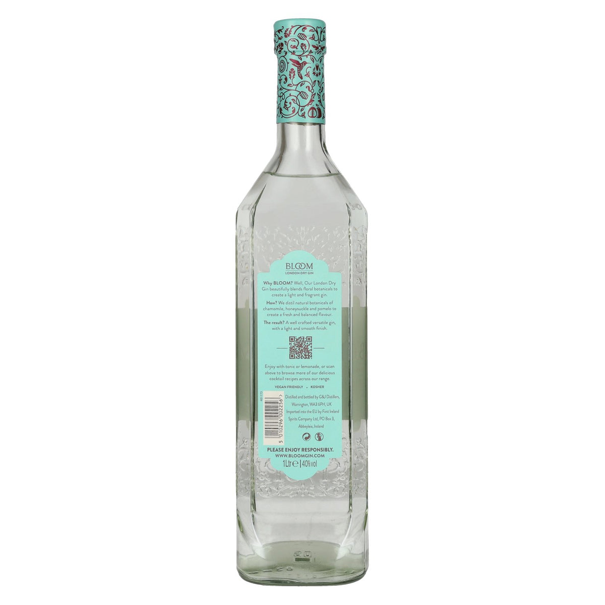 Bloom London Dry Gin 40 % vol., 1 l
