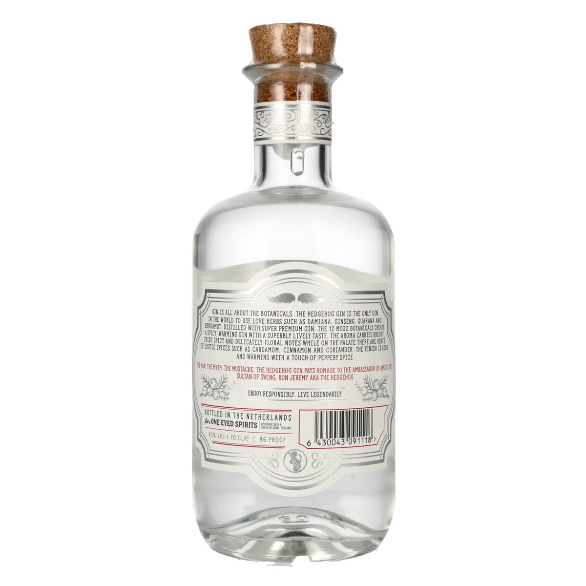 Ron Jeremy, also known as The Hedgehog Gin, 43% ABV, 0.7 litres