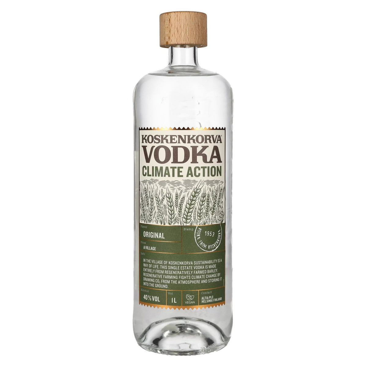 Vodka Koskenkorva Climate Action ORIGINAL 40 % vol. 1 l