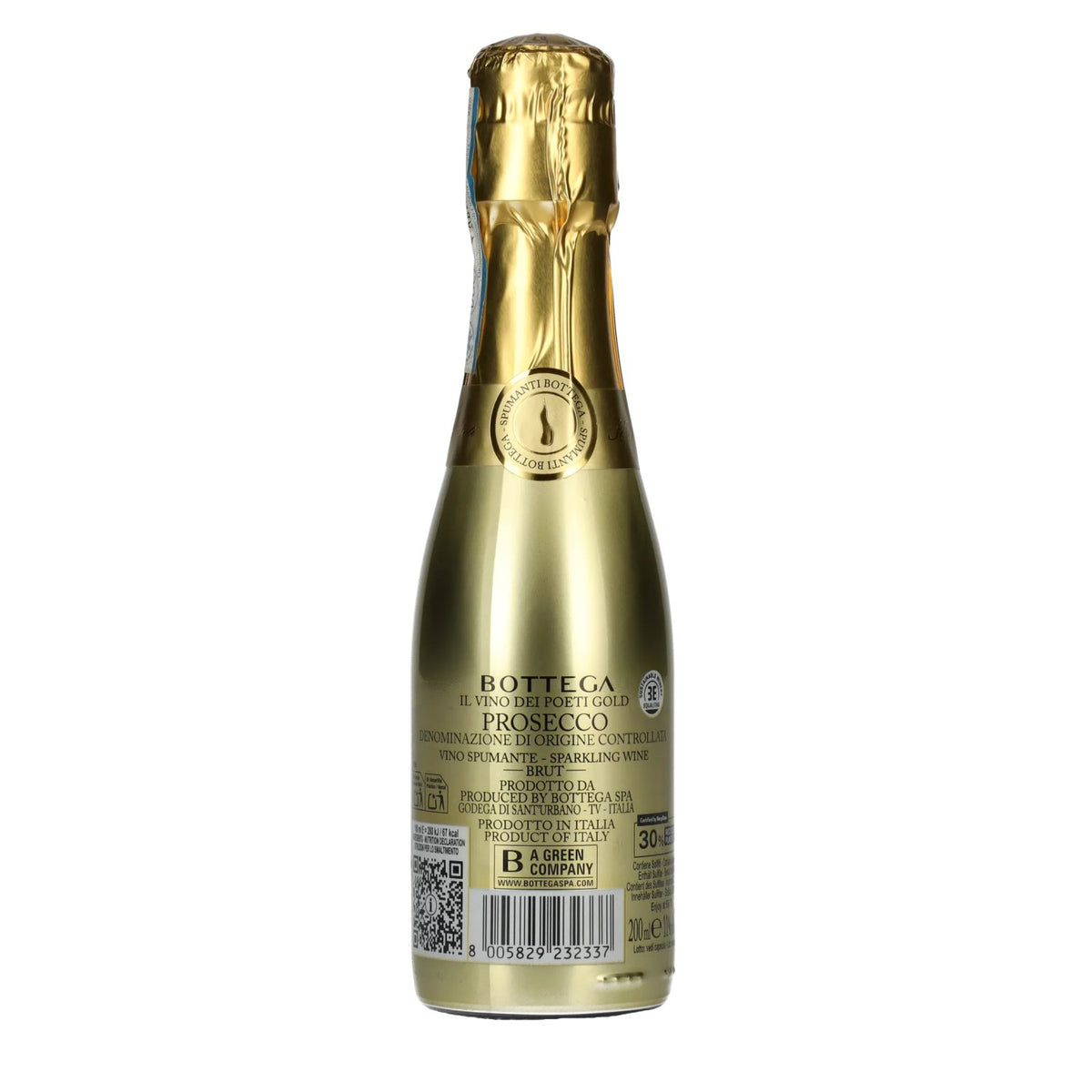 Bottega GOLD Prosecco DOC Brut 11% vol. 0,2 l