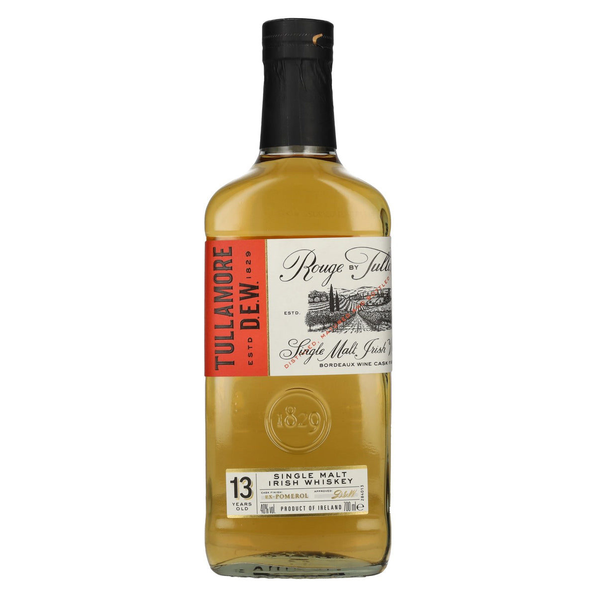 Tullamore D.E.W. ROUGE 13 Years Old Single Malt Irish Whiskey 40% vol. 0.7 l
