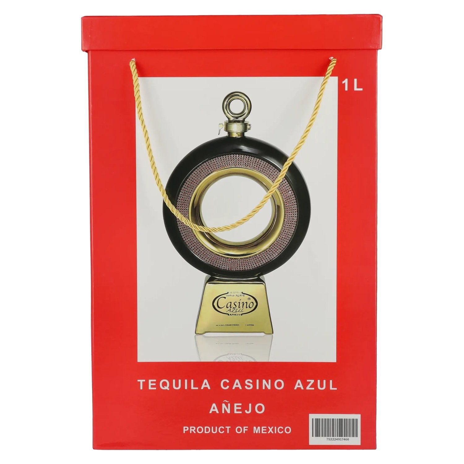 Casino Azul AÑEJO 100% de Agave Tequila 40% Vol. 1l en boîte cadeau