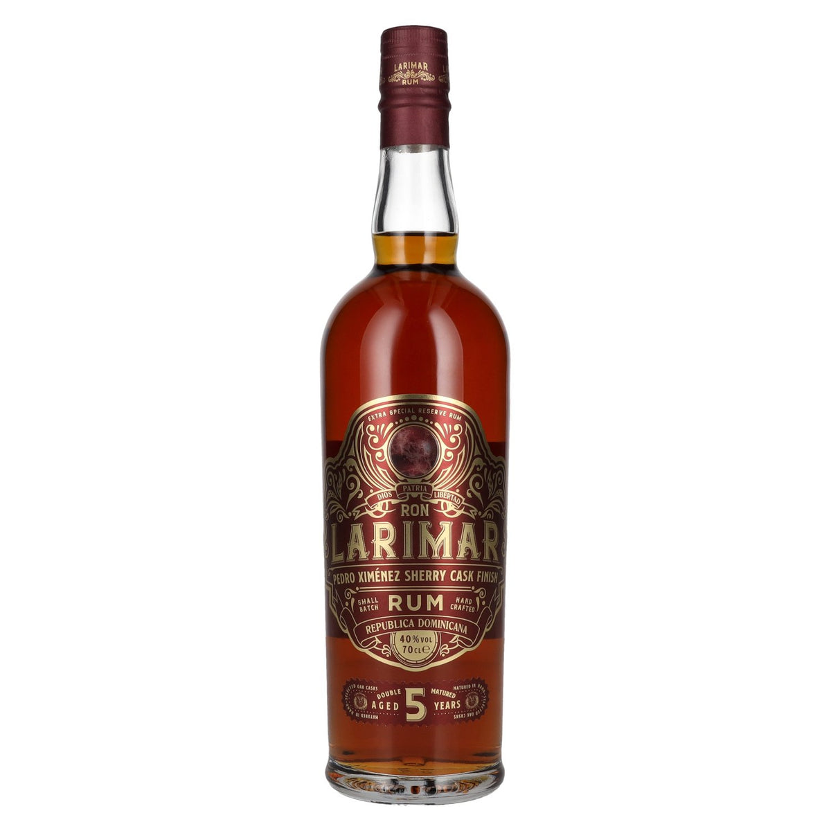 Ron Larimar 5 Years Old Small Batch Rum Pedro Ximénez Sherry Cask Finish 40% vol. 0,7 l