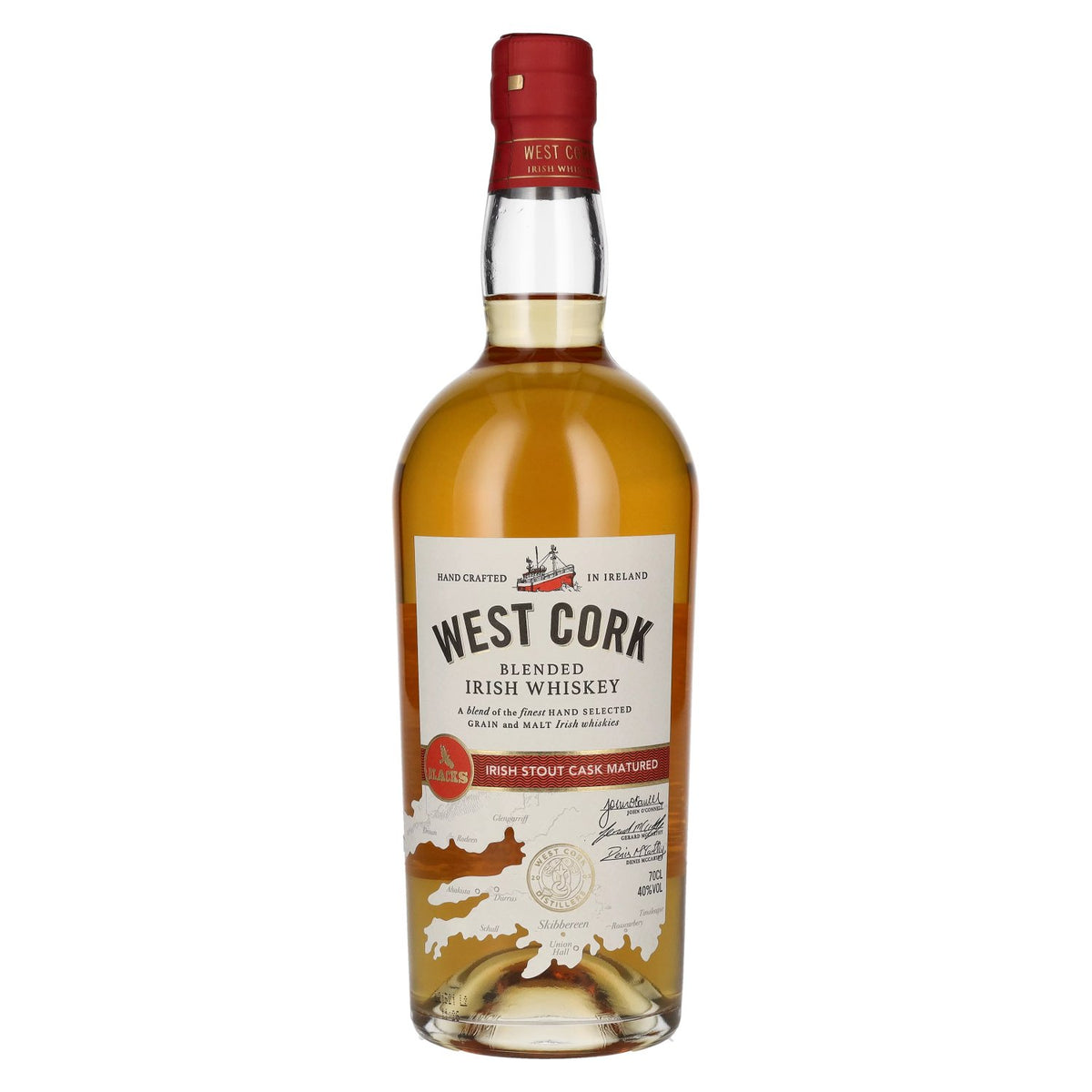 West Cork Irish Whiskey IRISH STOUT CASK FINISH 40 % vol. 0,7 l