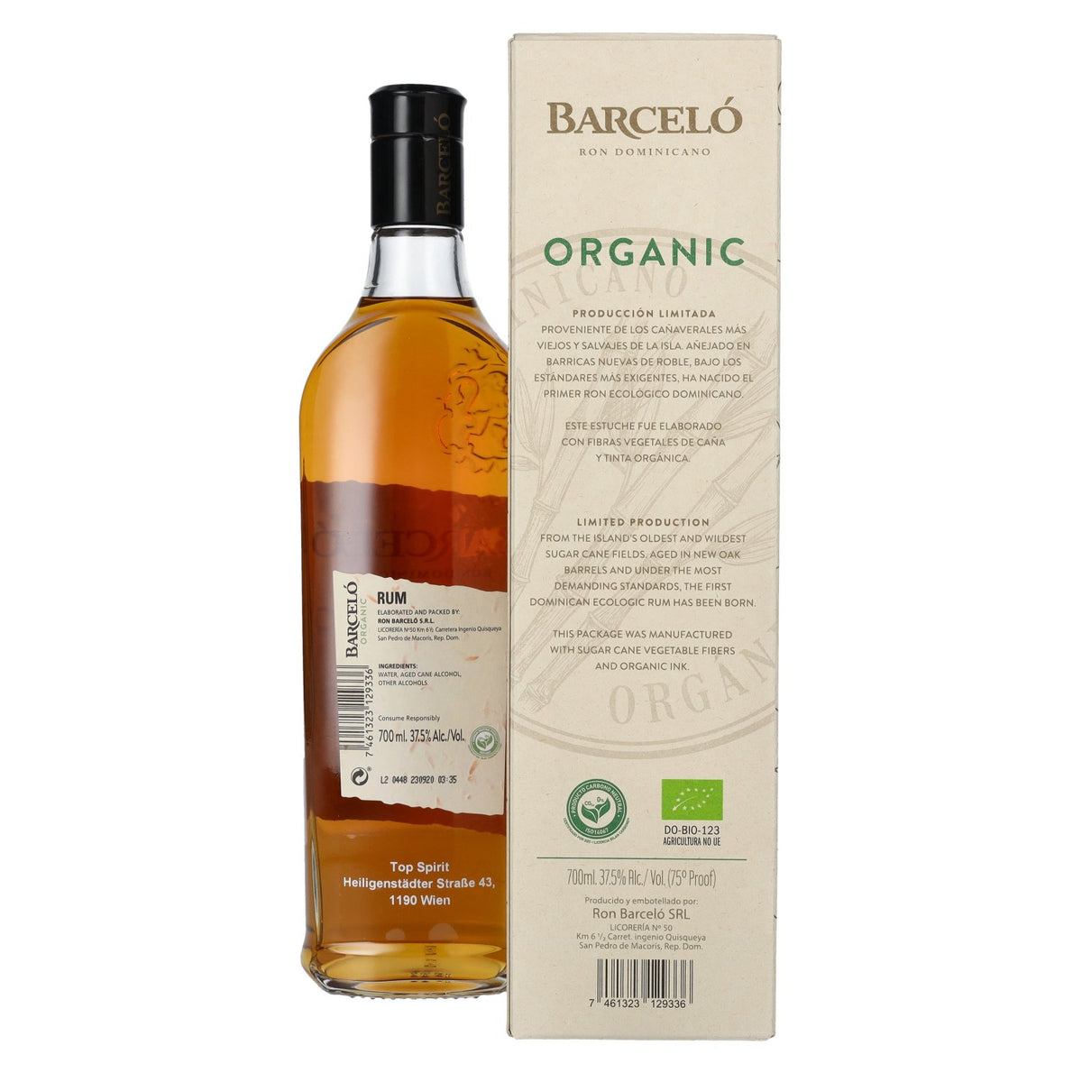 Barceló Organic Ron Dominicano Limited Production 37,5% vol. 0,7 l in geschenkverpakking